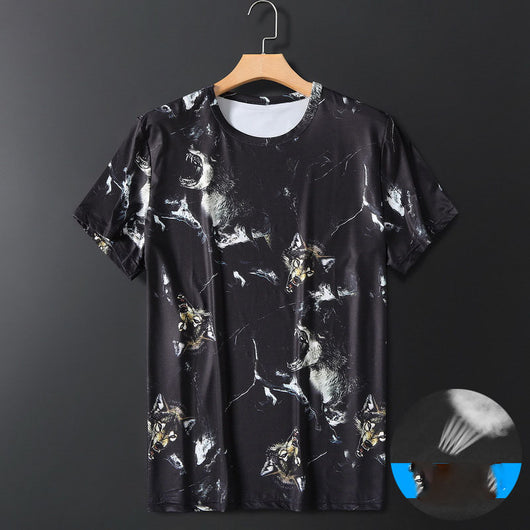 Camiseta Masculina Ice Silk Transpirable de Manga Corta - Image 3