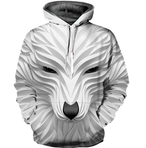 Sudadera con Capucha Estampado 3D Animal para Hombre - Hoodie Casual Streetwear - Image 8