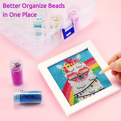 Caja de Almacenamiento Organizadora para Pintura de Diamantes con Botellas Plásticas - Image 2