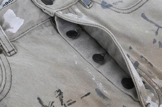 Jeans Hombre con Diseño Graffiti Pintado a Mano y Desgaste Artístico - Image 8