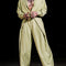 Conjunto Elegante de Camisa Manga Larga y Pantalón Plisado