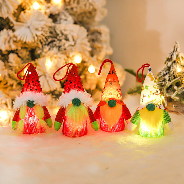 Muñeca Navideña Luminosa sin Rostro - Decoración Festiva Forest Man