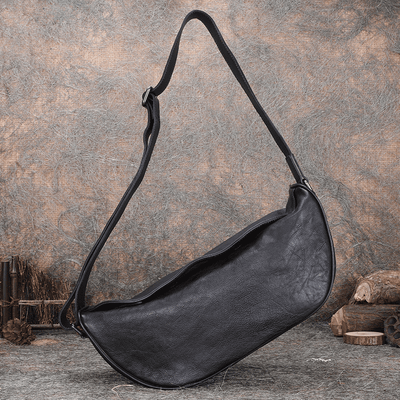 Bolsa Mensajera de Cuero Retro con Solapa - Estilo Casual - Image 11