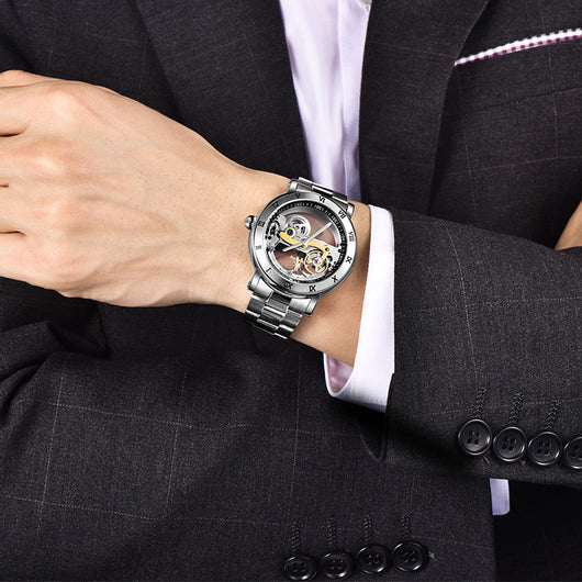 Reloj Automático con Movimiento Visible Transparente Doble Cara - Image 12