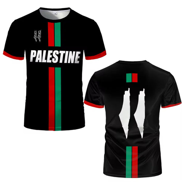 Camiseta de Fútbol con Estampado 3D - Manga Corta Verano
