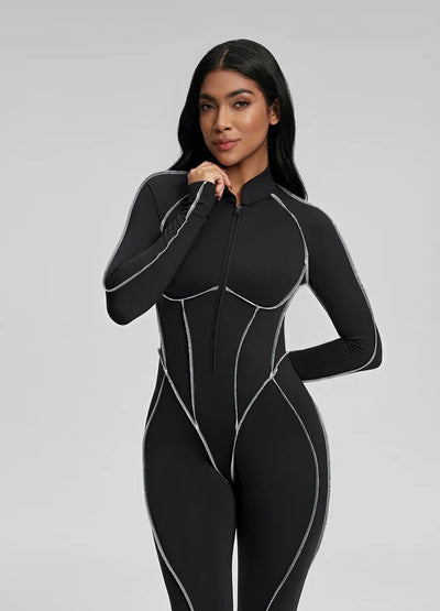 Traje de Yoga Deportivo Entallado con Diseño Asimétrico y Soporte de Pecho - Image 19