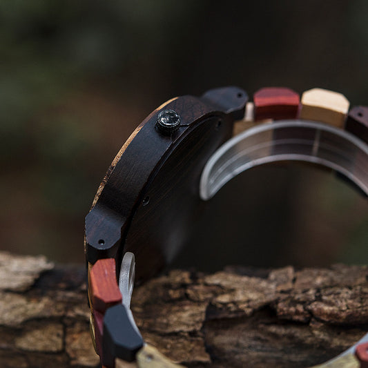 Reloj de Cuarzo para Hombre con Diseño en Madera - Image 2
