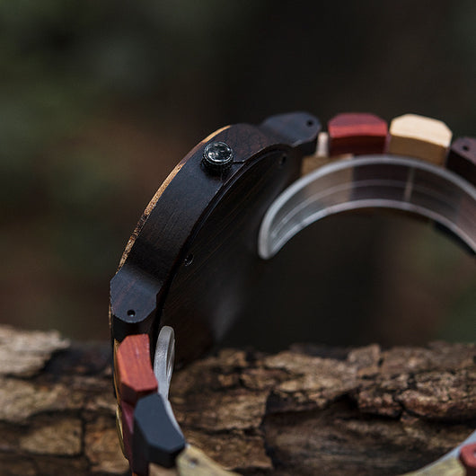 Reloj de Cuarzo para Hombre con Diseño en Madera - Image 2