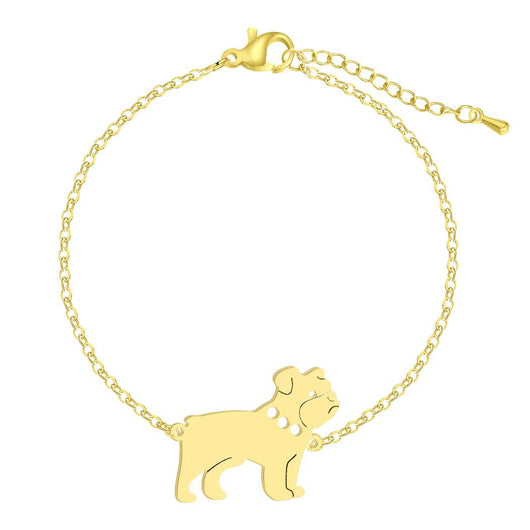 Pulsera de Acero Inoxidable con Dije de Perro Pug - Joya Fashionable y Adorable - Image 16