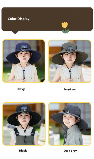 Gorra Ventilador Solar con Potencia de Viento Fuerte Recargable - Image 18