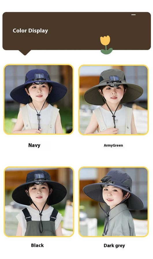 Gorra Ventilador Solar con Potencia de Viento Fuerte Recargable - Image 18