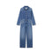 Jumpsuit de Mezclilla Recta Tendencia Urbana para Mujer