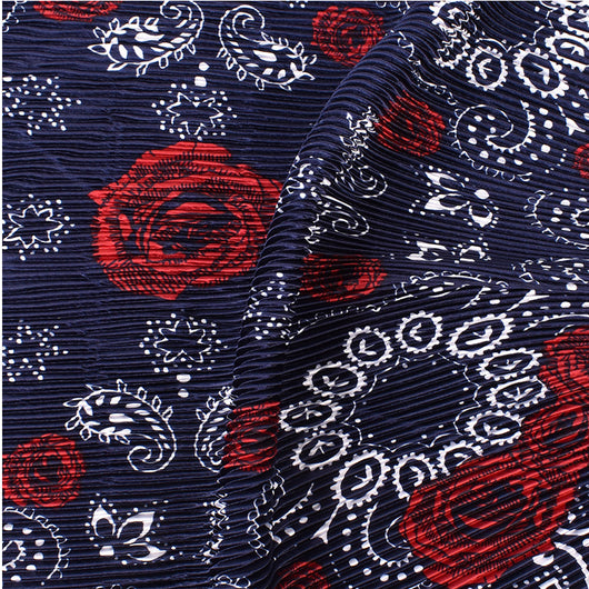 Pañuelo Grande Estampado Rosas Retro - Image 15