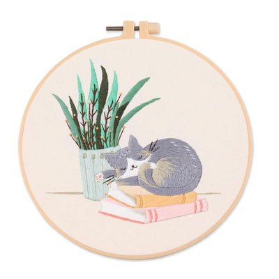 Kit Completo de Bordado Gato - Material DIY para Principiantes - Image 6