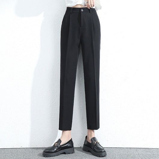 Pantalón de Vestir Mujer Cintura Alta Corte Holgado Largo Capri - Image 14