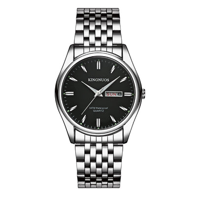 Reloj Dual Calendario para Hombre y Mujer Resistente al Agua Cuarzo Preciso