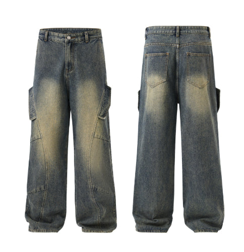 Jeans Rectos Holgados Estilo Retro para Hombre - Image 9