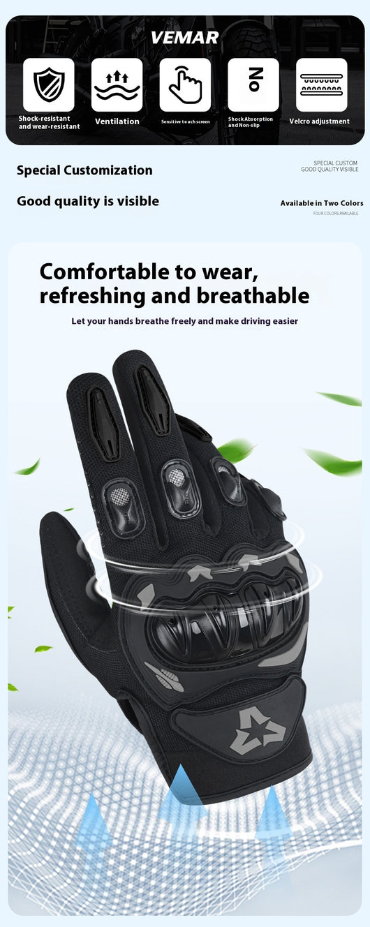 Guantes de Motociclista Anti-caída con Agarre Antideslizante - Image 12