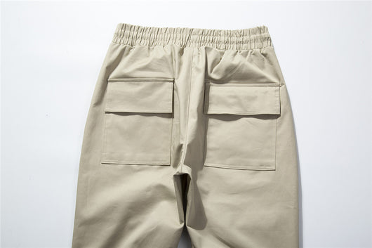 Pantalones Cargo Rectos con Múltiples Bolsillos Estampado Floral Cashew para Hombre - Image 11