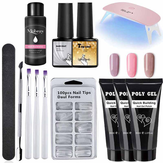 Set Completo de Manicura Profesional con Pegamento Extendido y Herramientas - Image 20