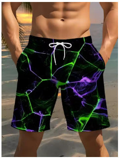 Shorts Casuales para Hombre con Estampado de Rayos - Image 5