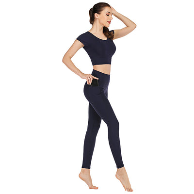 Conjunto de Ropa Yoga con Bolsillos para Mujer - Image 9