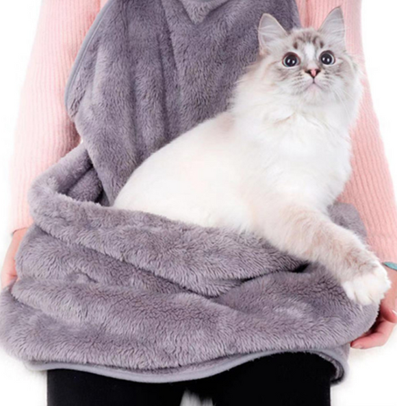 Mochila Portadora para Gatos con Bolsillo Frontal Transpirable