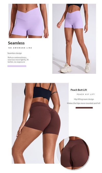 Pantalones Yoga Levantacaderas de Cintura Alta Plisados - Estilo Europeo - Image 26