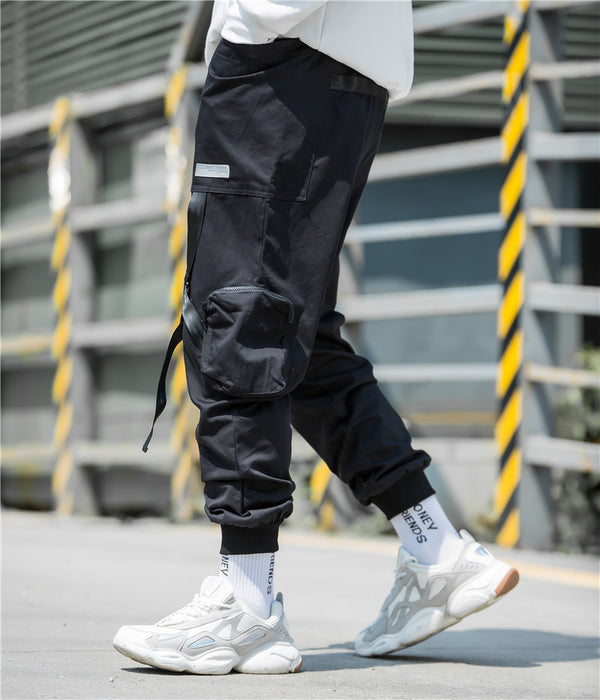 Pantalones Harem Casuales para Hombre con Múltiples Bolsillos