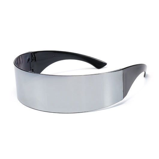 Gafas de Sol Wrap Unisex Marco Negro - Estilo Futurista Oversized