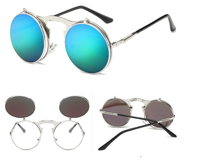 Gafas de Sol Steampunk Vintage Abatibles con Protección UV - Marco Metal Unisex - Image 15