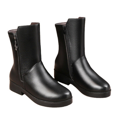Botas de Mujer con Tacón Grueso y Forro de Terciopelo Acolchado - Image 13
