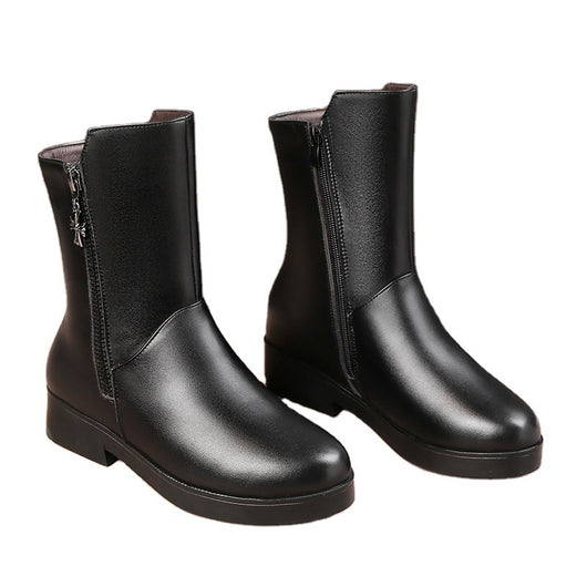 Botas de Mujer con Tacón Grueso y Forro de Terciopelo Acolchado - Image 13