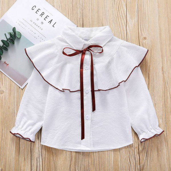 Camisa Infantil a Rayas con Cuello Solapa - Primavera y Otoño