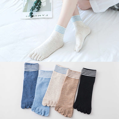 Calcetines de Algodón con Dedos Separados - Altura Media para Mujer - Image 29