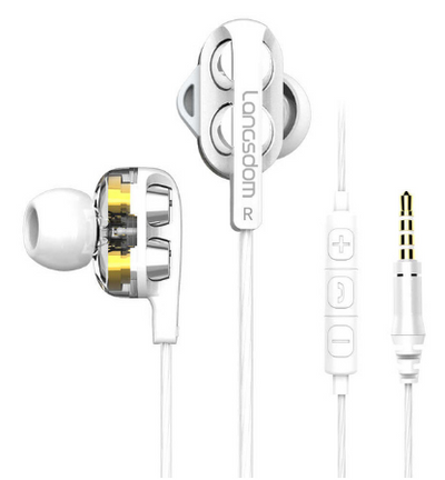 Auriculares Cuádruple Núcleo con Doble Bobina Móvil y Bajos Potentes - Image 3