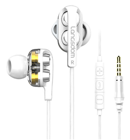 Auriculares Cuádruple Núcleo con Doble Bobina Móvil y Bajos Potentes - Image 3