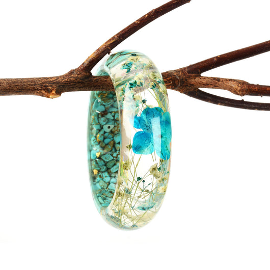 Pulsera de Flores Secas con Resina Epoxi Cristal AB - Image 7