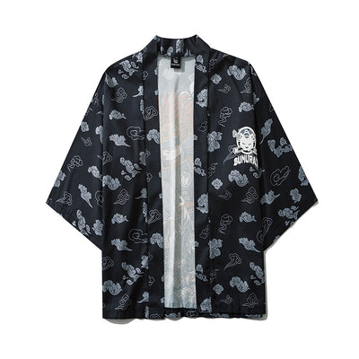 Cardigan Kimono Gato Samurái Streetwear Unisex Harajuku Anime - Image 11
