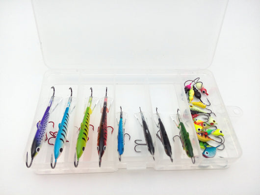 Set de 26 Anzuelos para Pesca en Hielo - Miniatura con Plomo - Image 2
