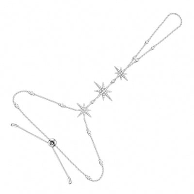 Anillo Estrella M con Cadena Delicada - Image 2