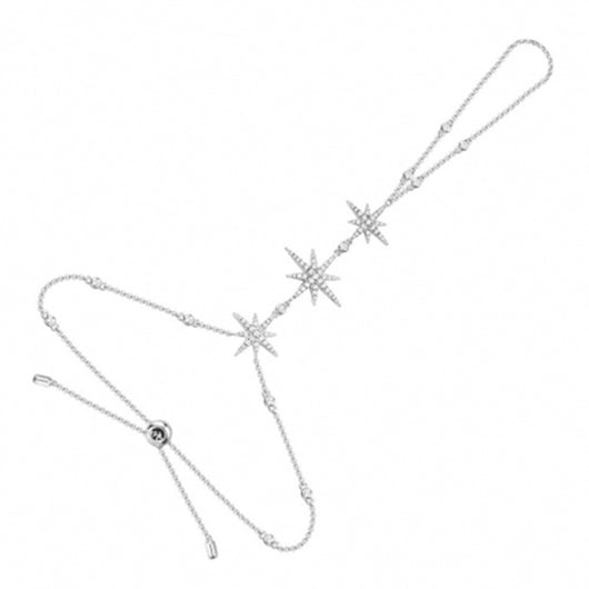 Anillo Estrella M con Cadena Delicada - Image 2