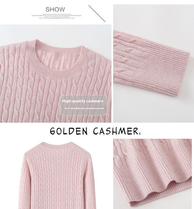 Suéter de Cuello Redondo para Mujer en Cashmira Pura - Image 14