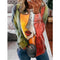 Camiseta Casual Manga Larga Cuello Redondo Estampada para Mujer