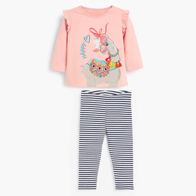 Conjunto Infantil de Rayas con Estampado Caricaturesco - Image 4