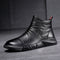 Botas Militares de Cuero para Hombre - Botines Tácticos de Media Caña