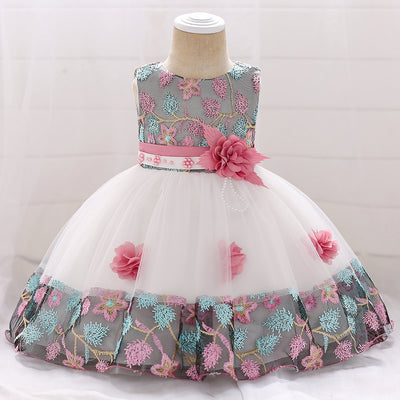Vestido Princesa con Encaje a Juego de Colores - Image 13