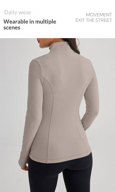 Chaqueta Deportiva Ajustada de Manga Larga con Tecnología Elástica - Image 15