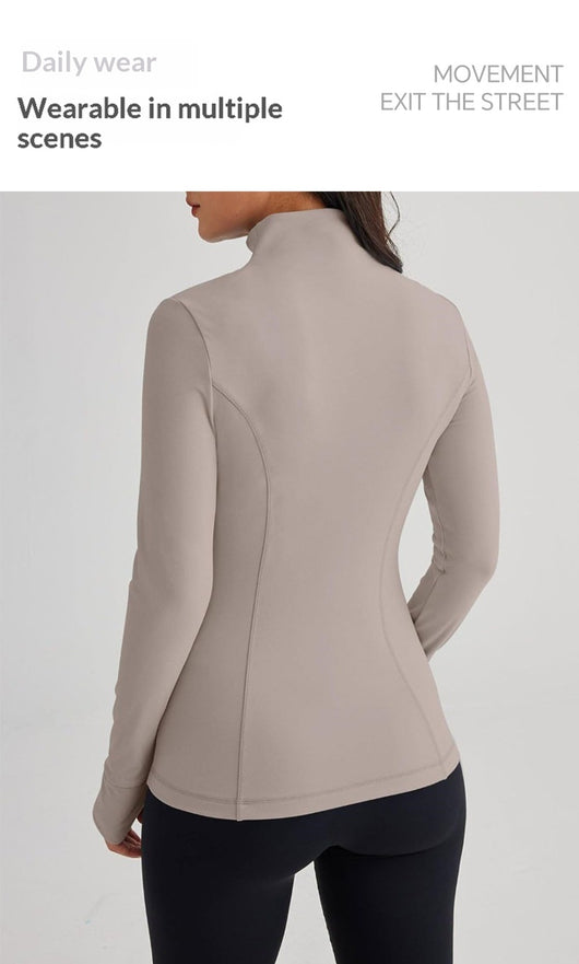 Chaqueta Deportiva Ajustada de Manga Larga con Tecnología Elástica - Image 15
