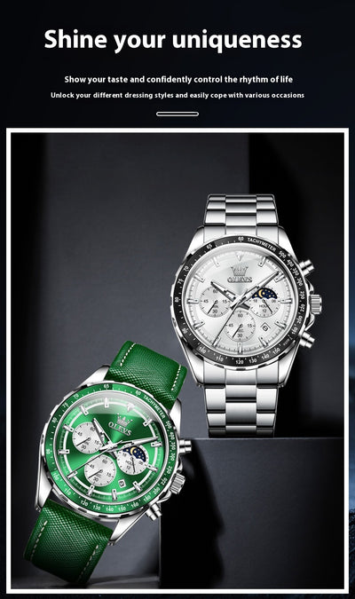 Reloj Deportivo Multifunción para Hombre con Banda de Acero Inoxidable - Image 8